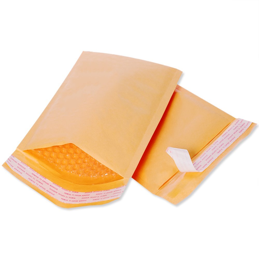 Kraft bubble mailer envelope